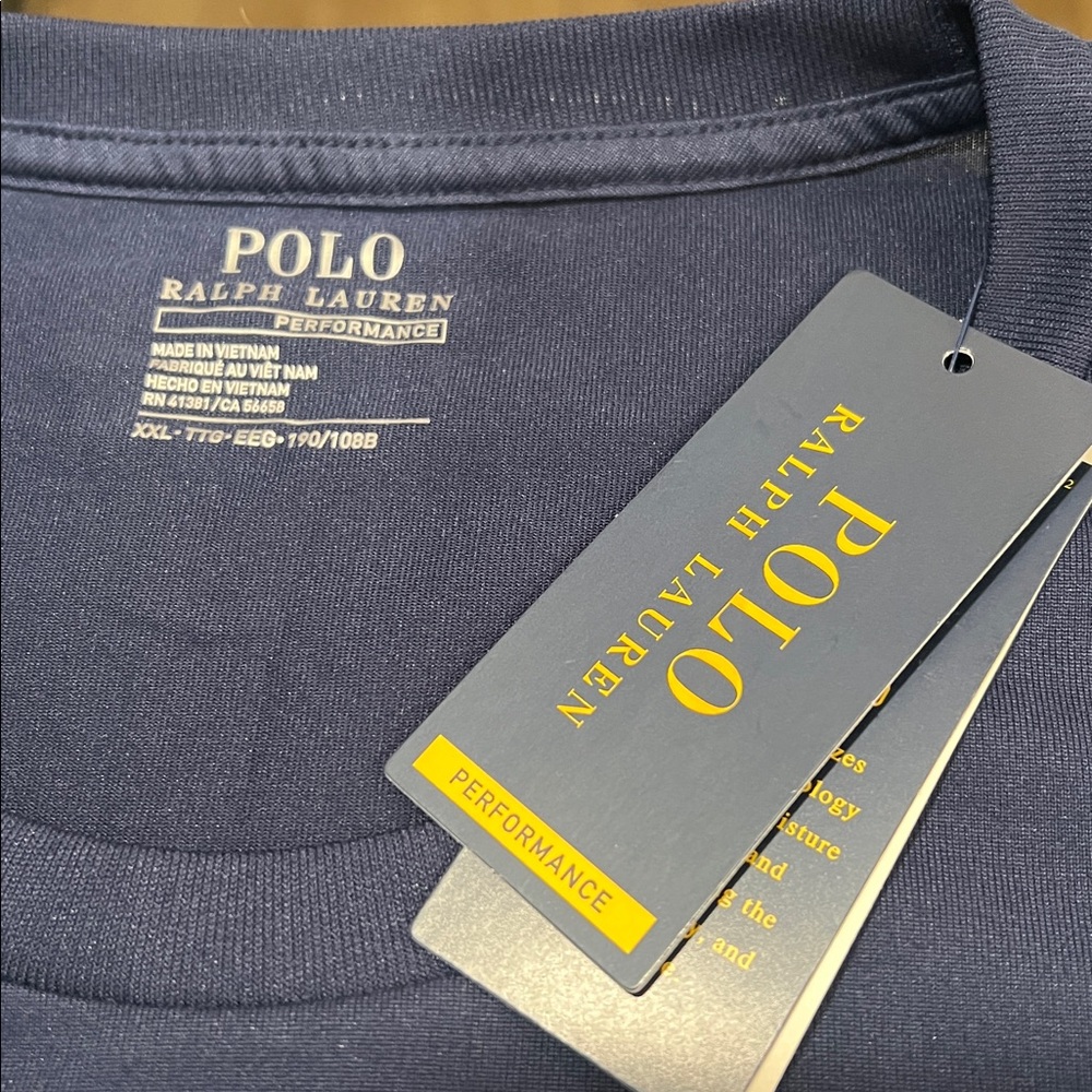Polo by Ralph Lauren Men's Deep Blue Tee , NWT 10/10 condition - Picture 4 of 7